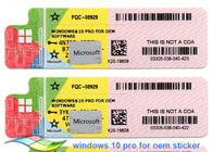 Систем бита стикера 64 лицензии КОА Виндовс 10 ключевого кода лицензии Майкрософта версия Про полная